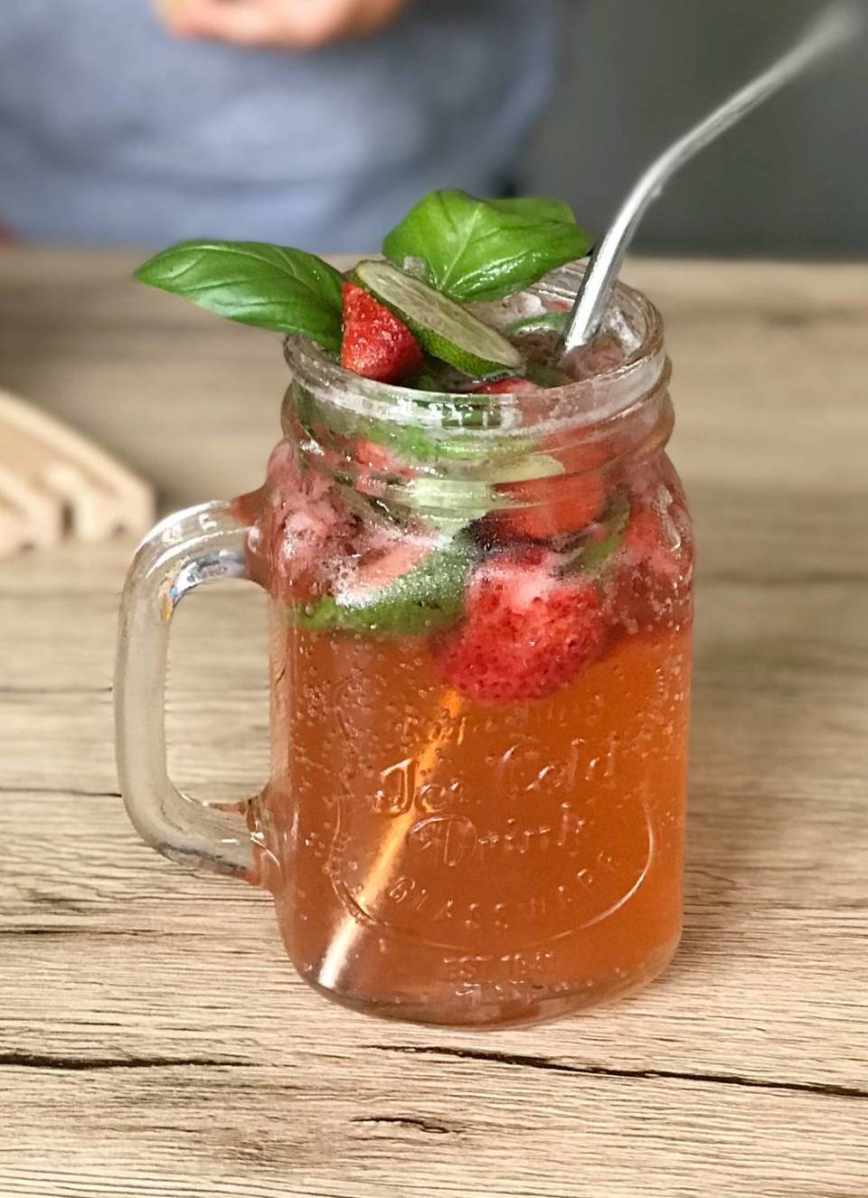 Strawberry Basil Moscow Mule