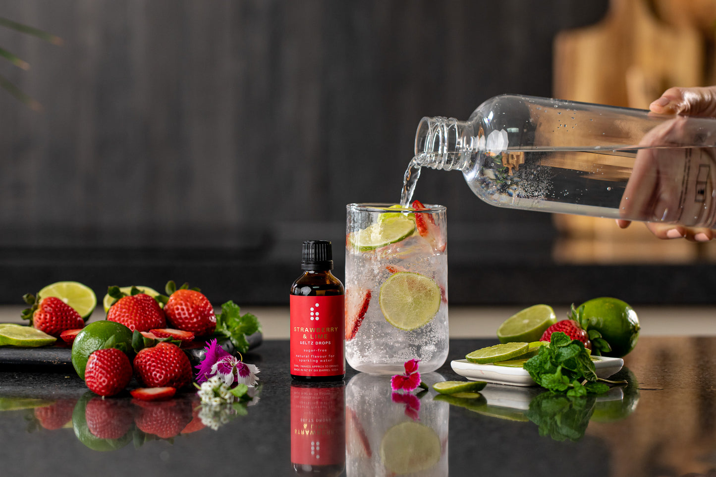 Strawberry & Lime Seltz Drops