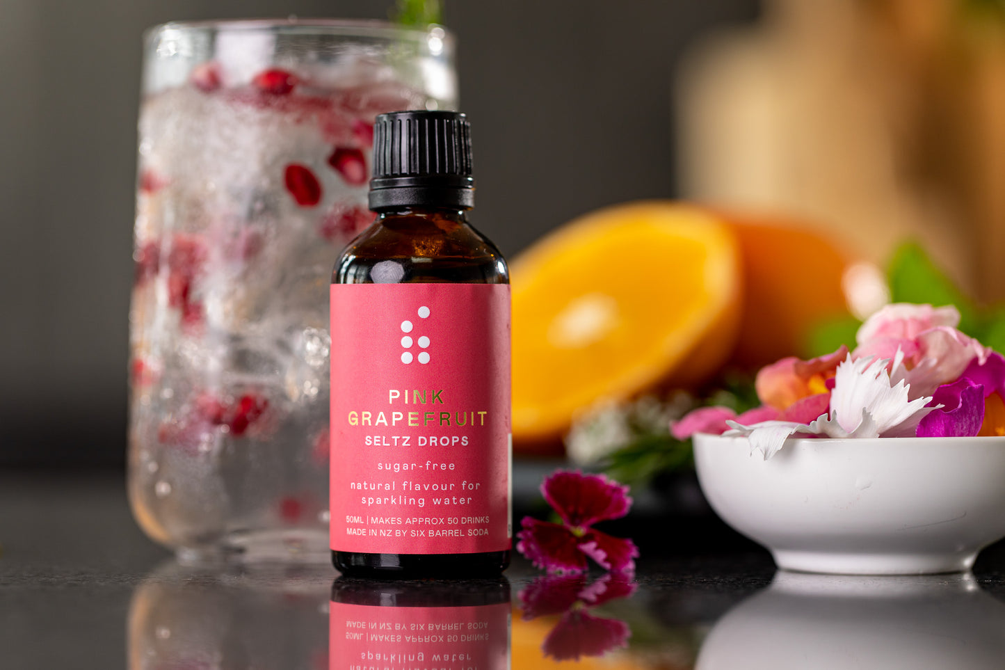 Pink Grapefruit Seltz Drops