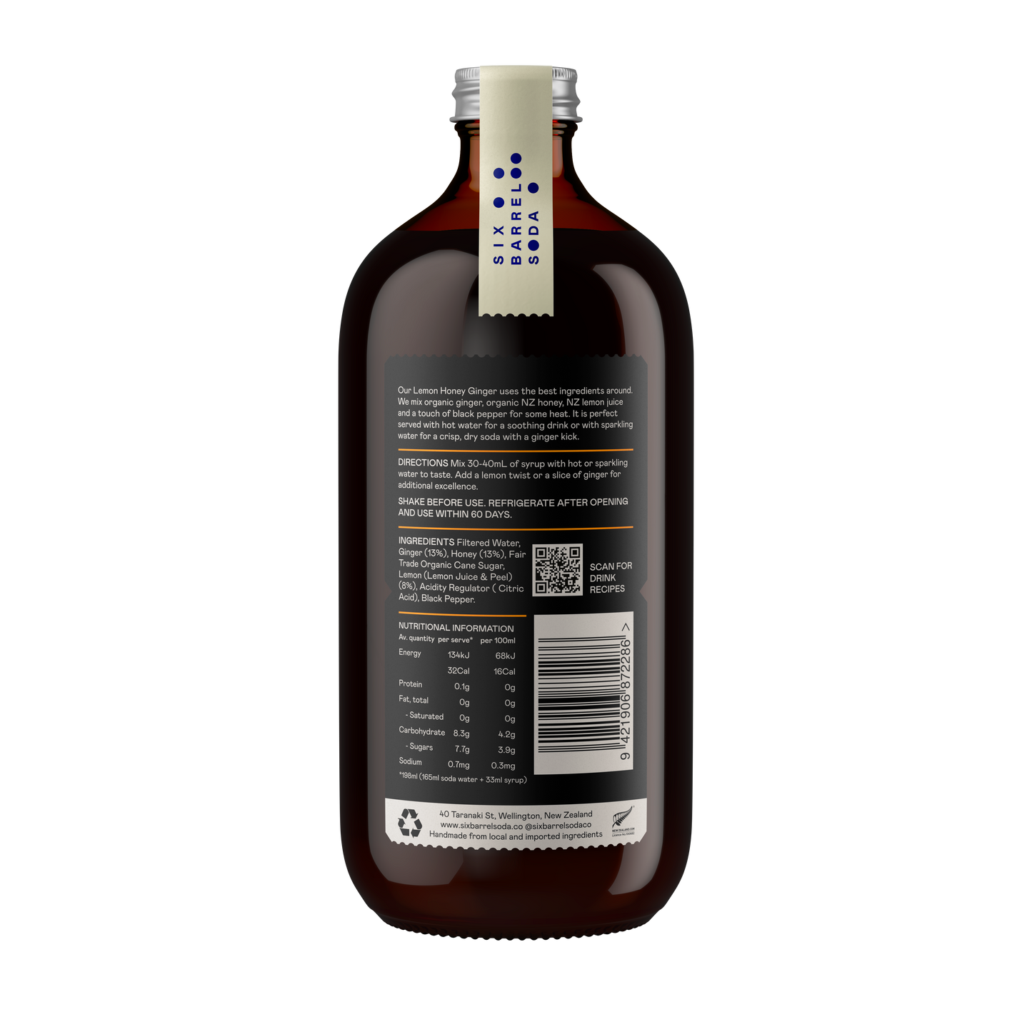 Lemon Honey Ginger Syrup