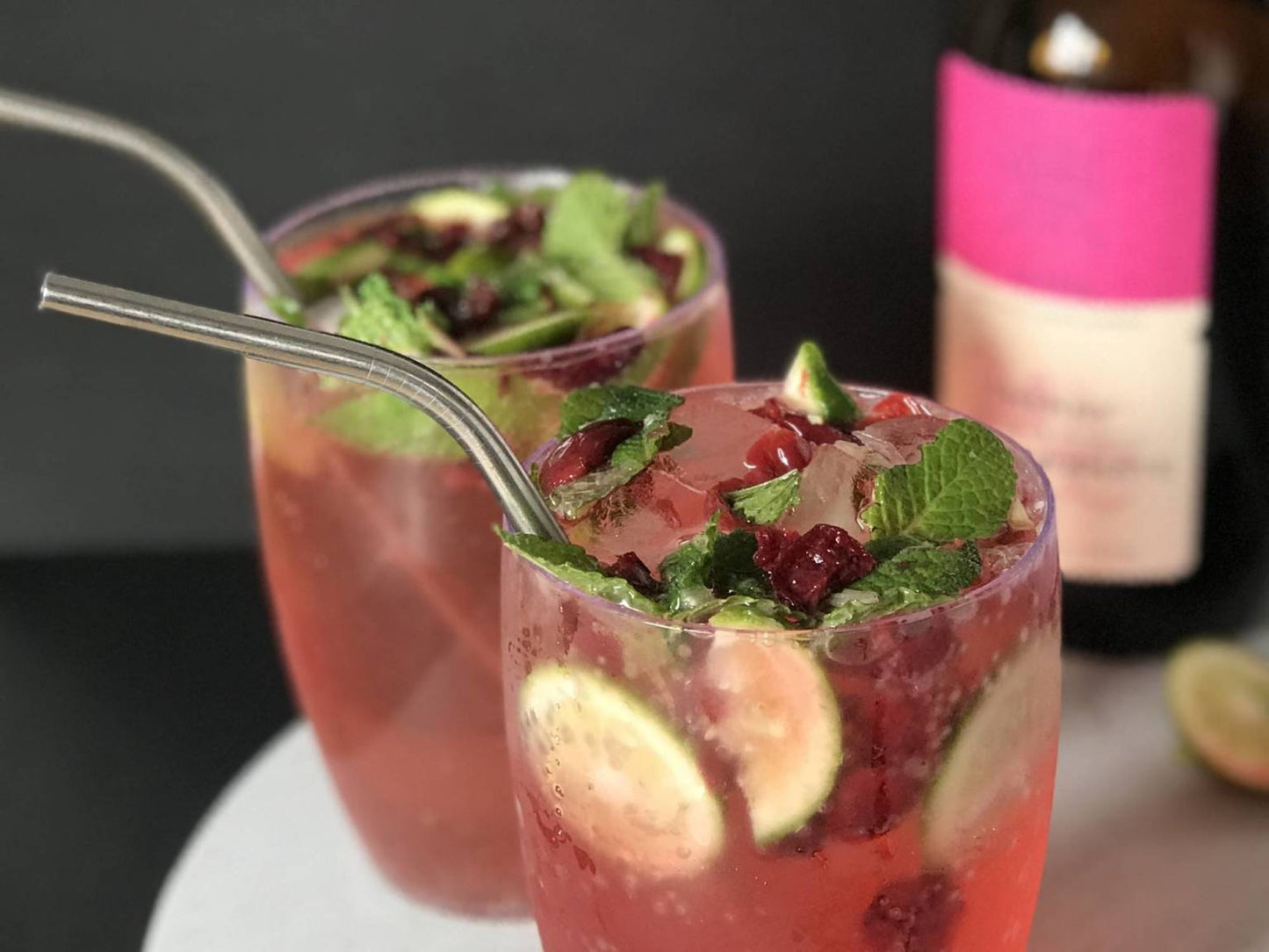 Pomegranate Mojito Mocktail