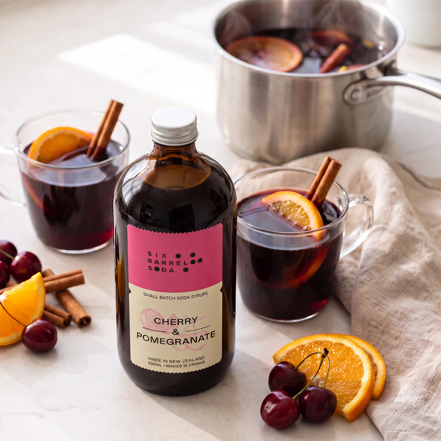 Cherry & Pomegranate Mulled Wine